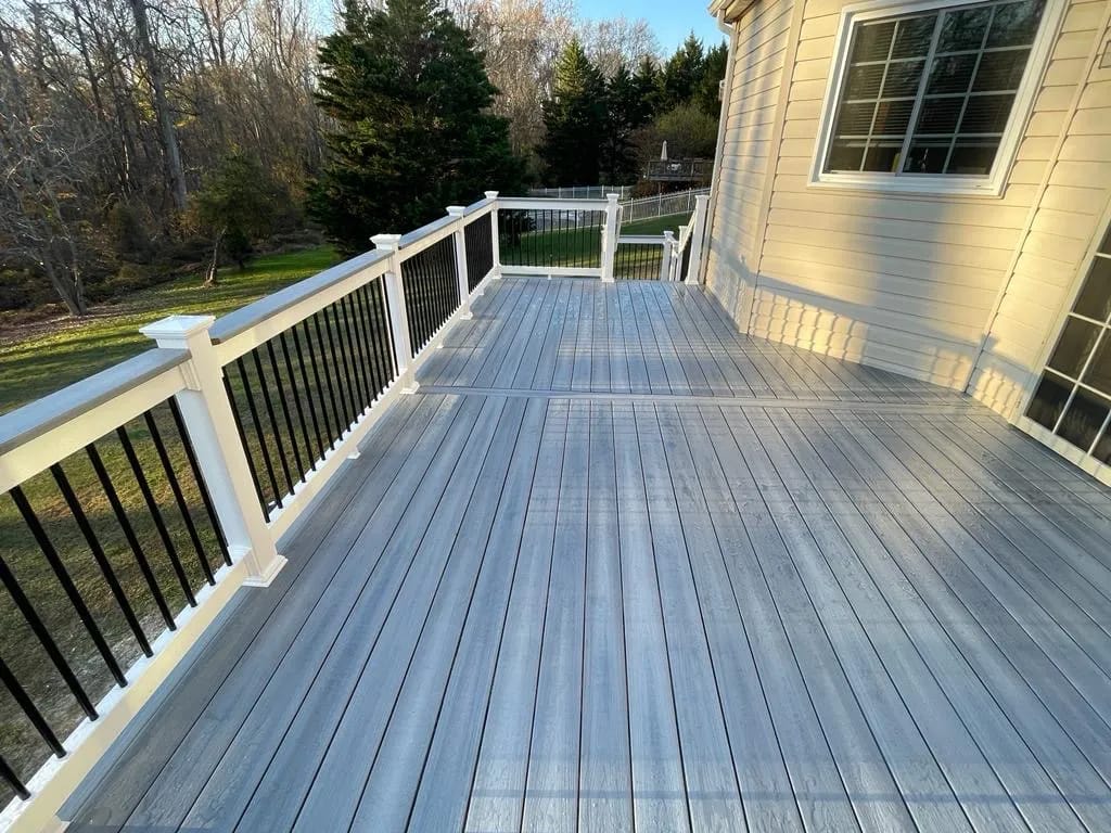 Brown metal standing seam roof installed in Millersville, MD.