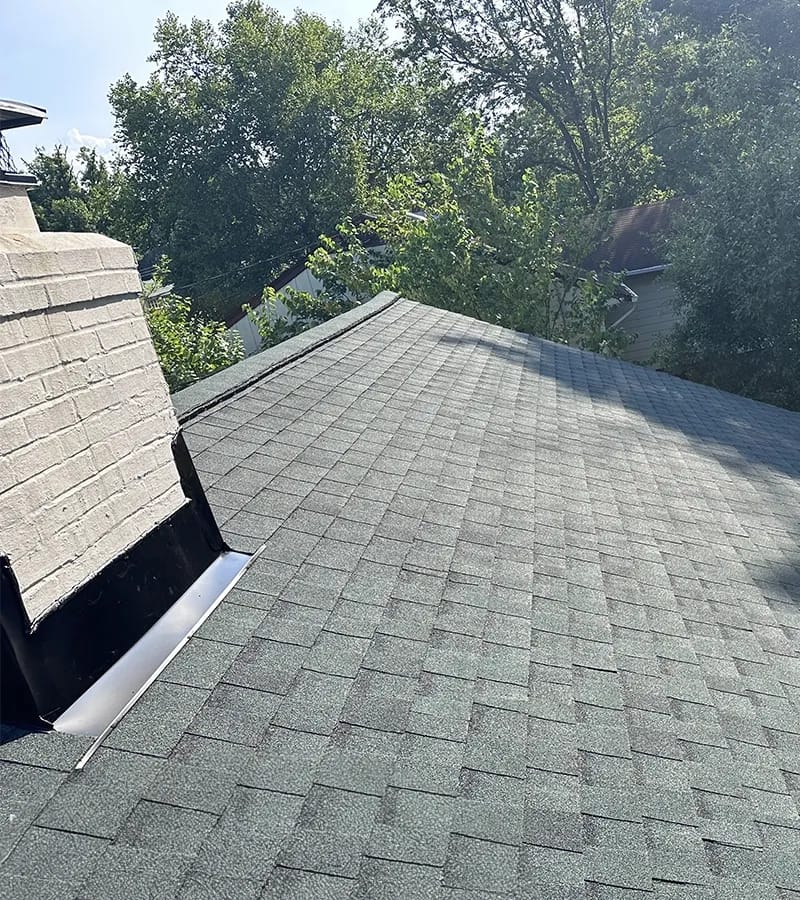 Brown metal standing seam roof installed in Millersville, MD.