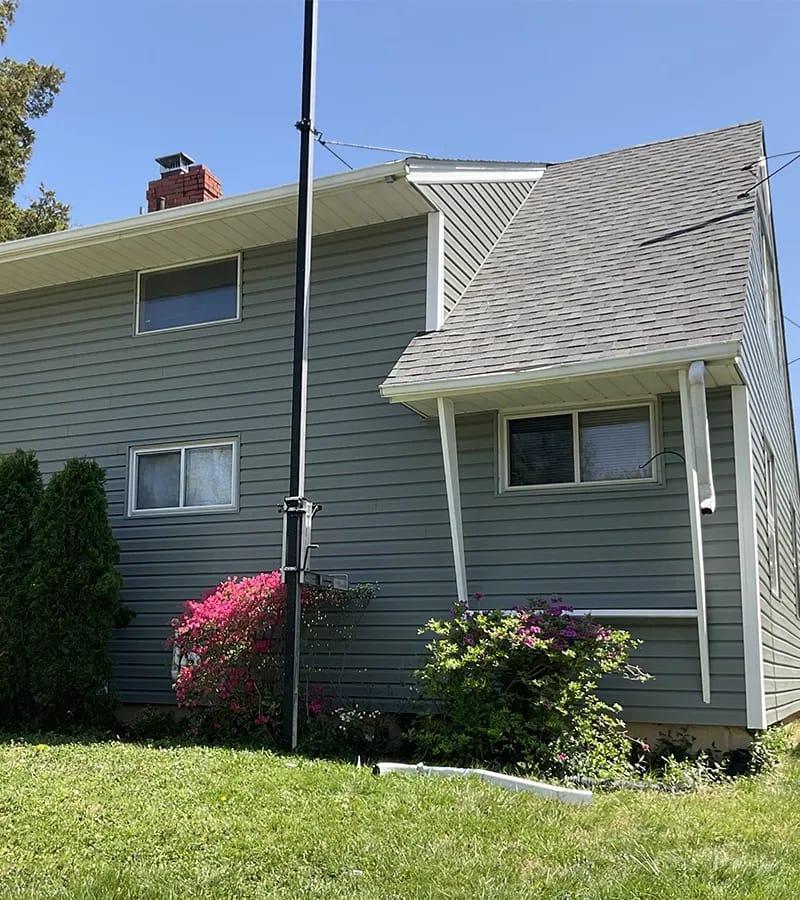 Brown metal standing seam roof installed in Millersville, MD.