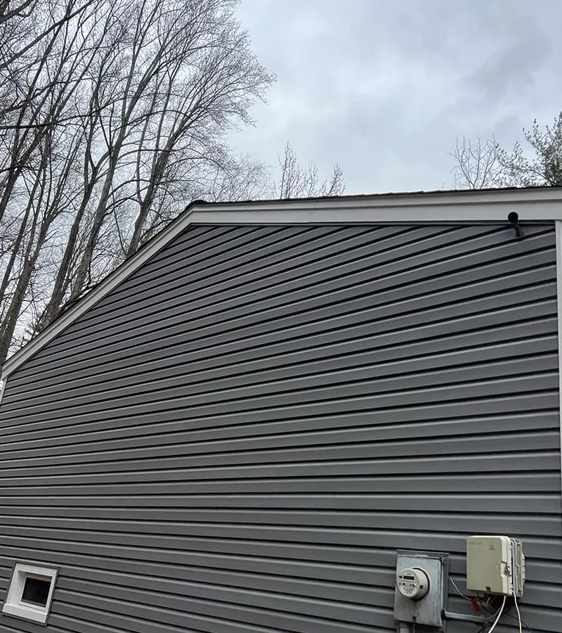 Copper colored metal roof in Gaithersburg, MD.