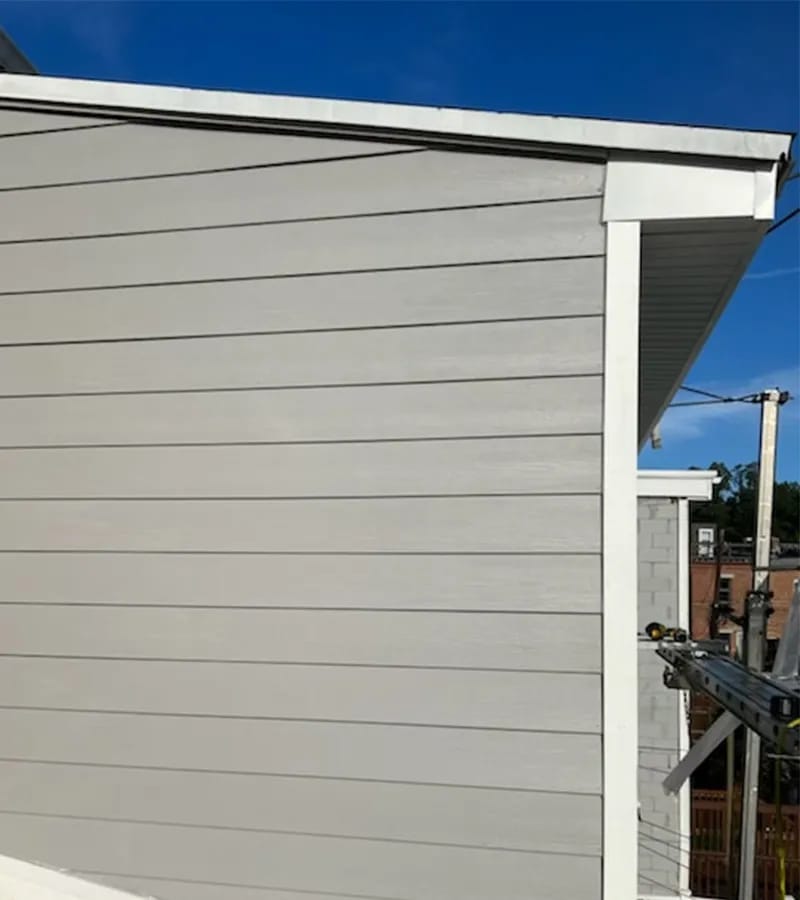 Brown metal standing seam roof installed in Millersville, MD.