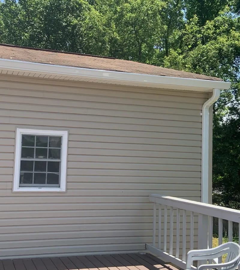 Copper colored metal roof in Gaithersburg, MD. 
