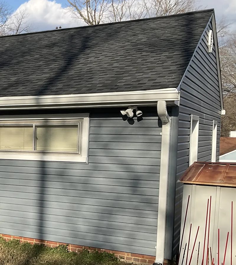 Copper colored metal roof in Gaithersburg, MD. 