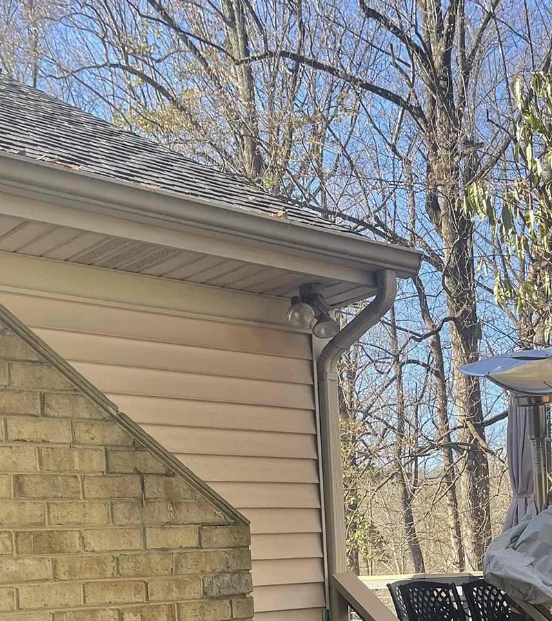 Copper colored metal roof in Gaithersburg, MD.