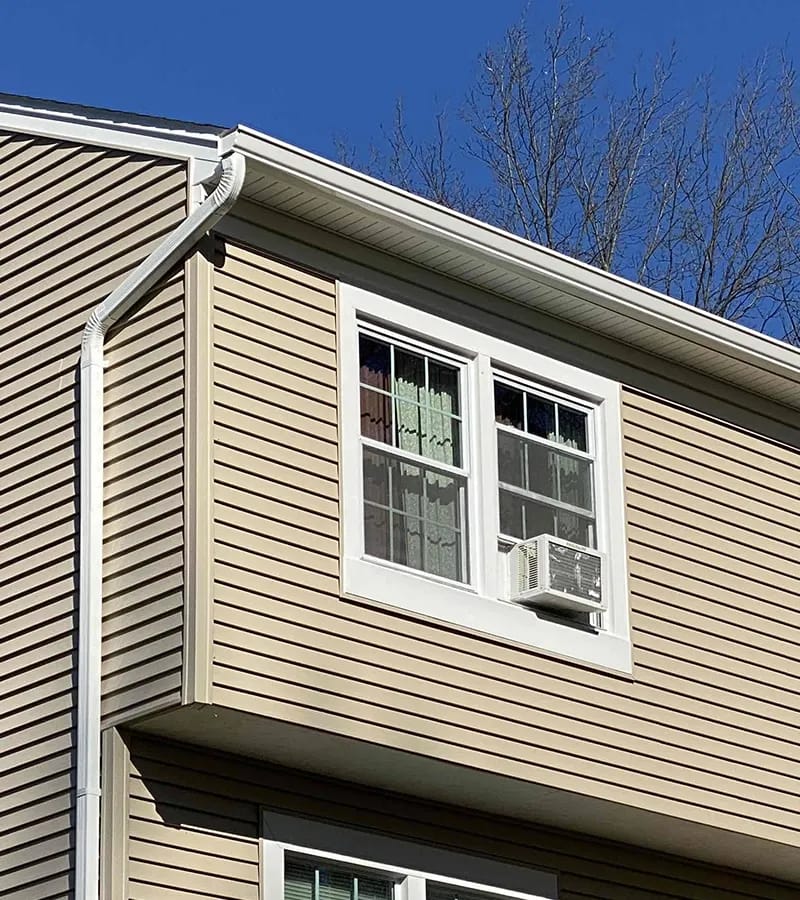 Brown metal standing seam roof installed in Millersville, MD.