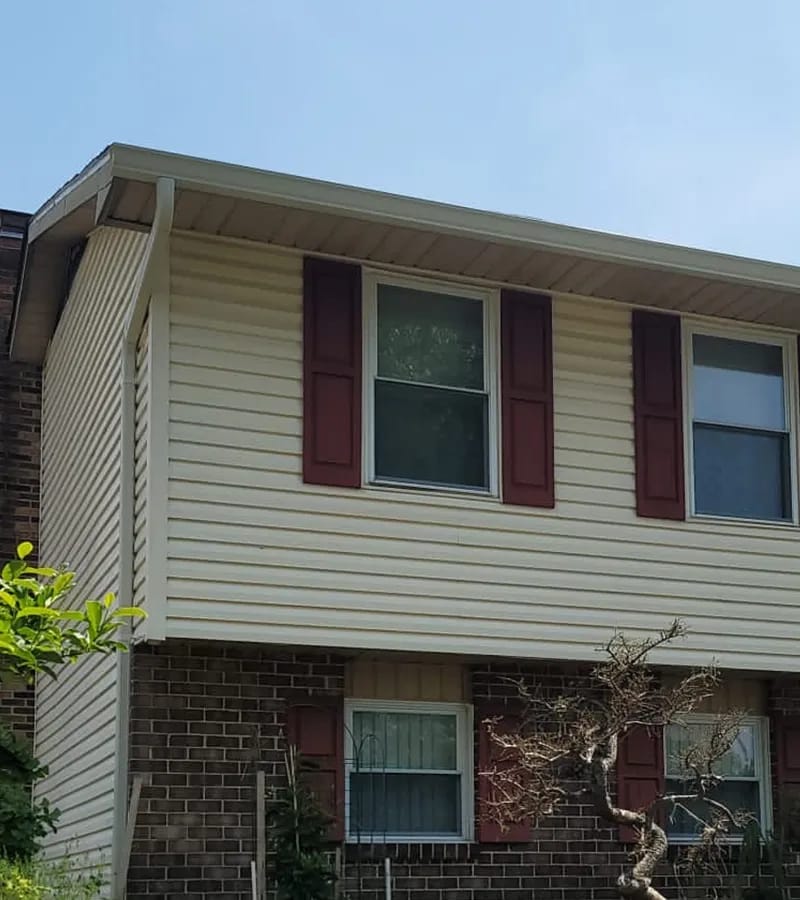 Copper colored metal roof in Gaithersburg, MD. 