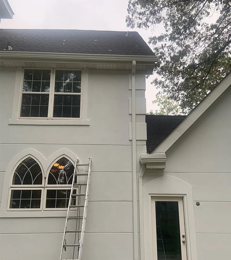 Copper colored metal roof in Gaithersburg, MD.