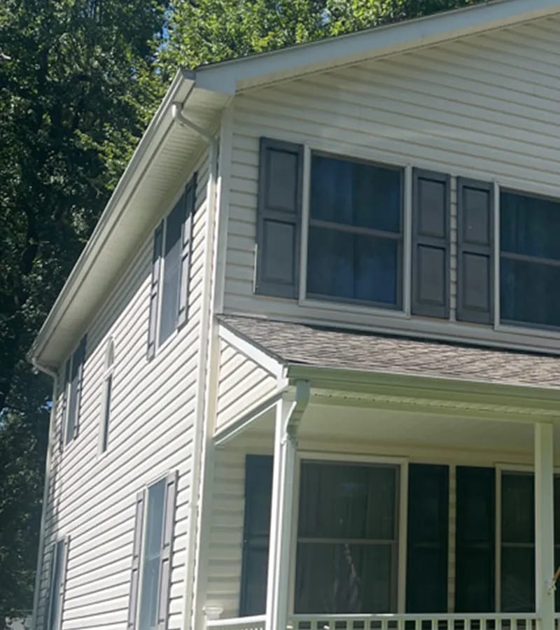 Brown metal standing seam roof installed in Millersville, MD.