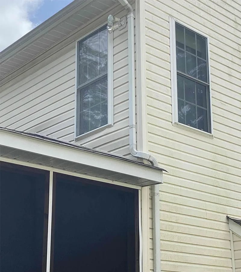 Copper colored metal roof in Gaithersburg, MD.