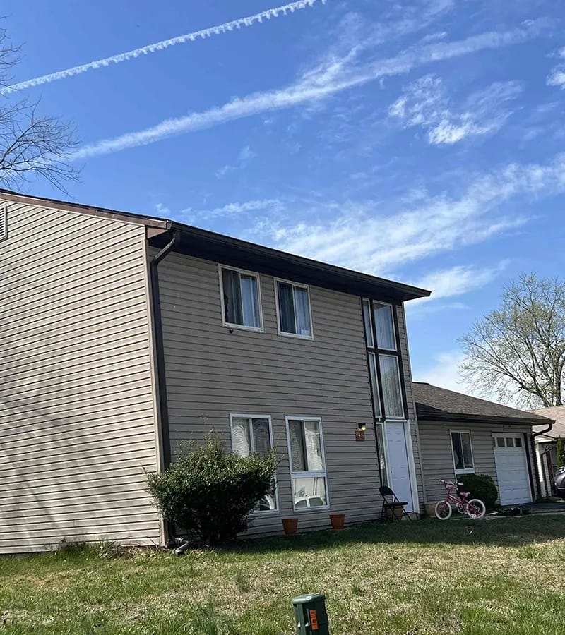 Copper colored metal roof in Gaithersburg, MD. 