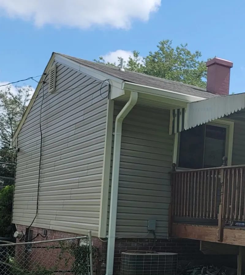 Copper colored metal roof in Gaithersburg, MD. 