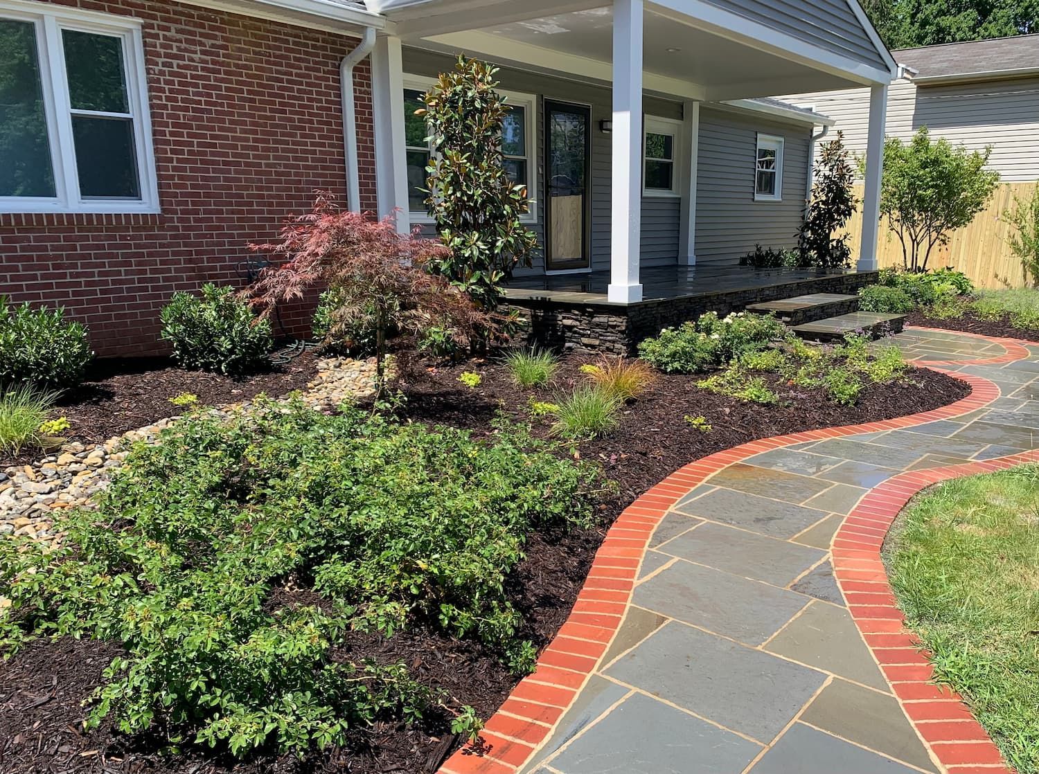 porch and stone