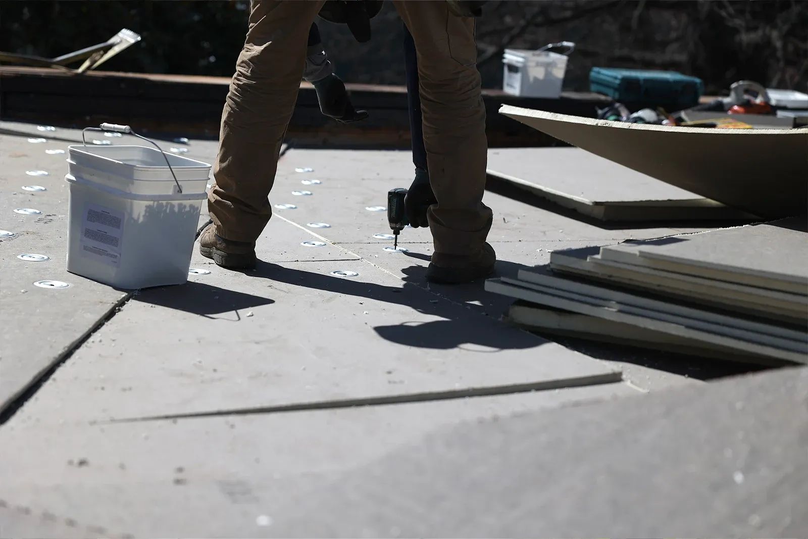 Finished TPO flat roof in Washington, DC.