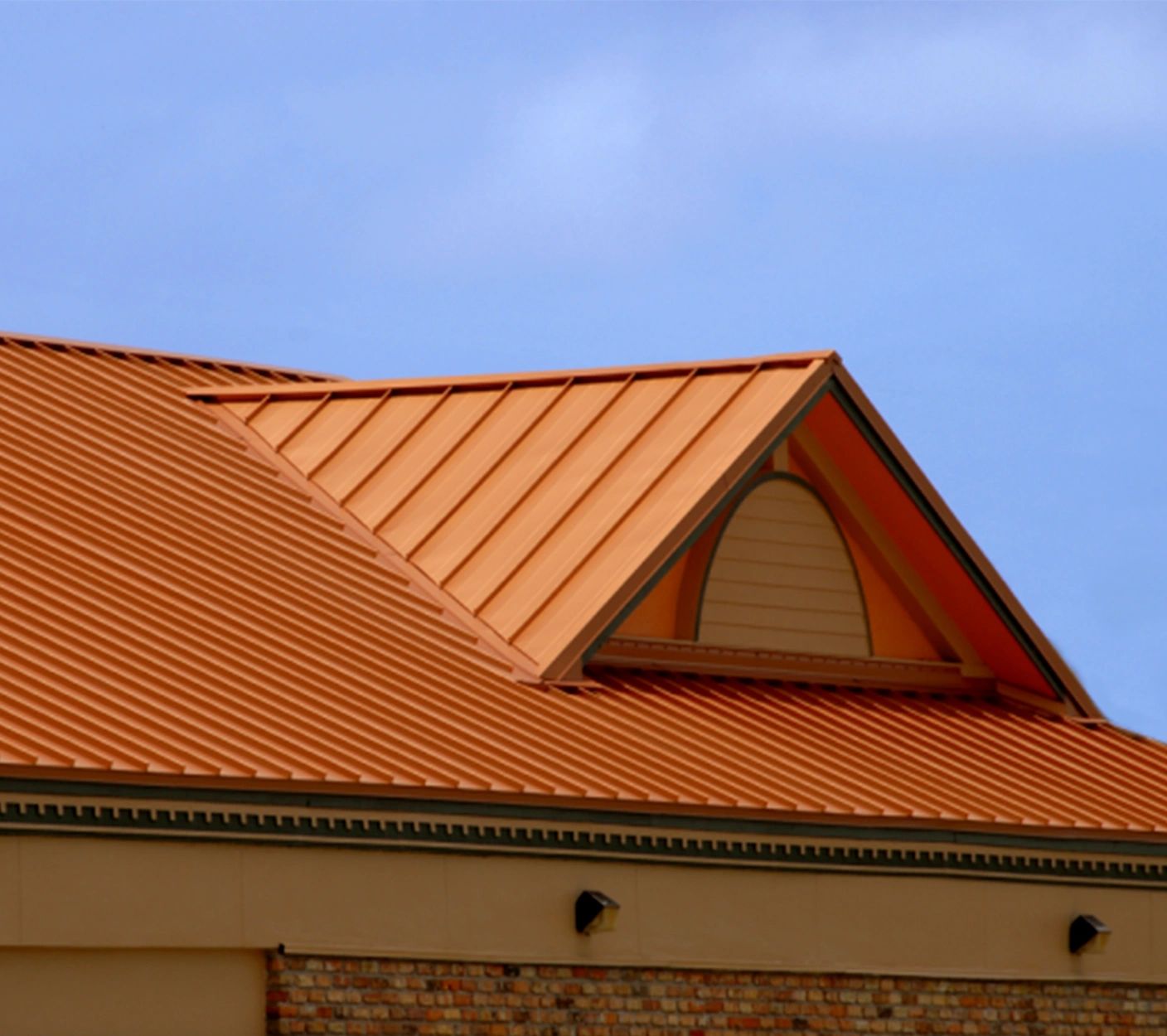 standing seam metal roofing. 