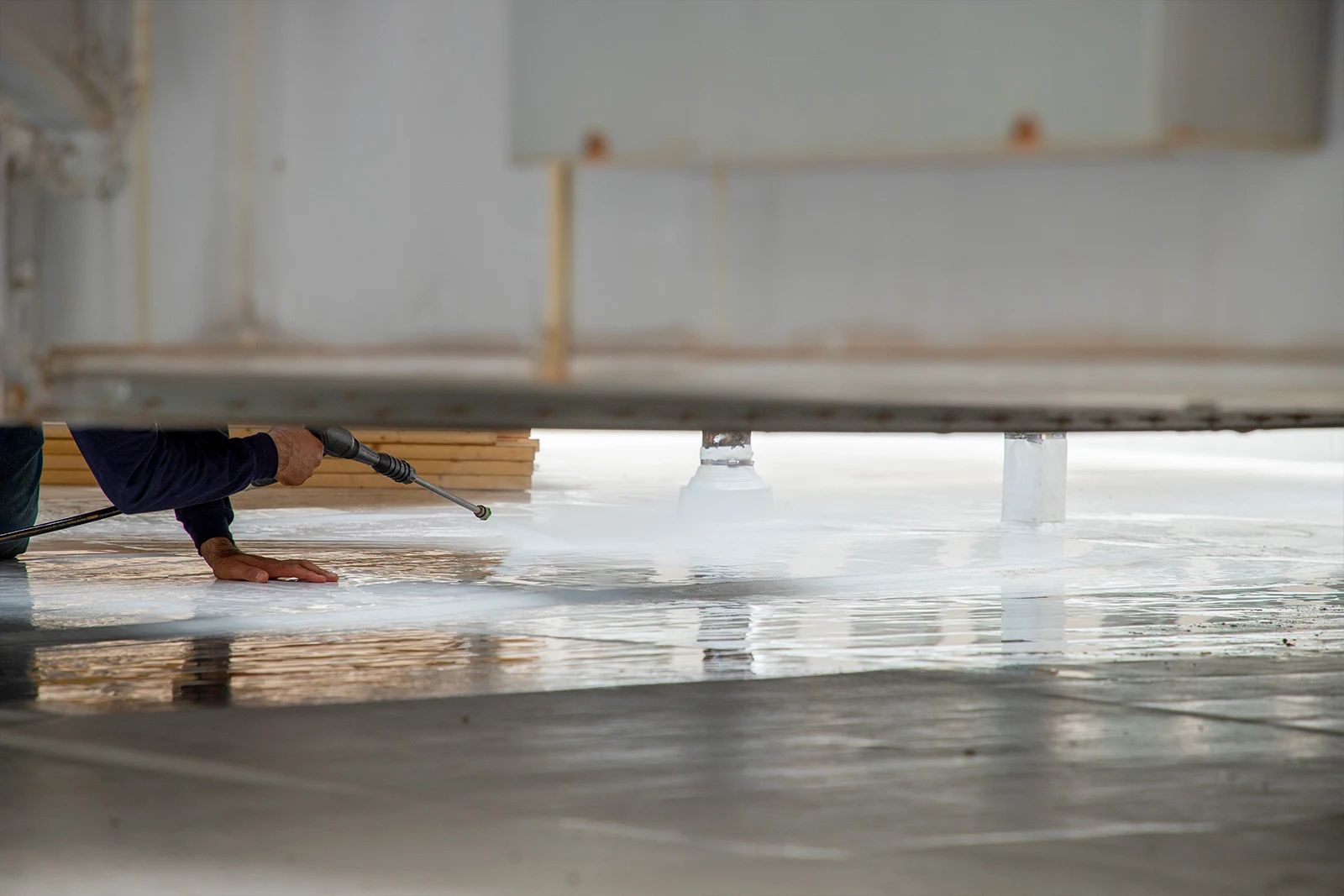 TPO roofing membrane.